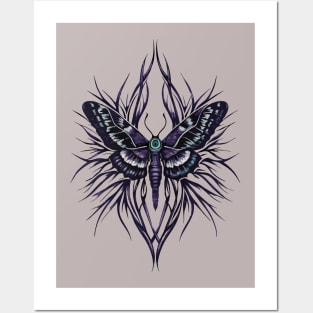 Luna Moth Gothic Posters and Art